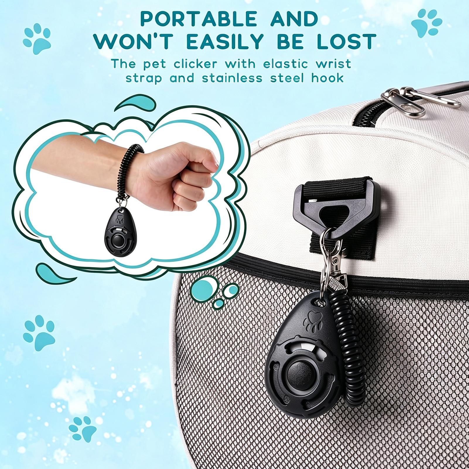 犬の訓練用ペットクリッカー、ペットの行動指導デバイス（リスト - Dog Clicker Training With Wrist Strap のレビューと価格