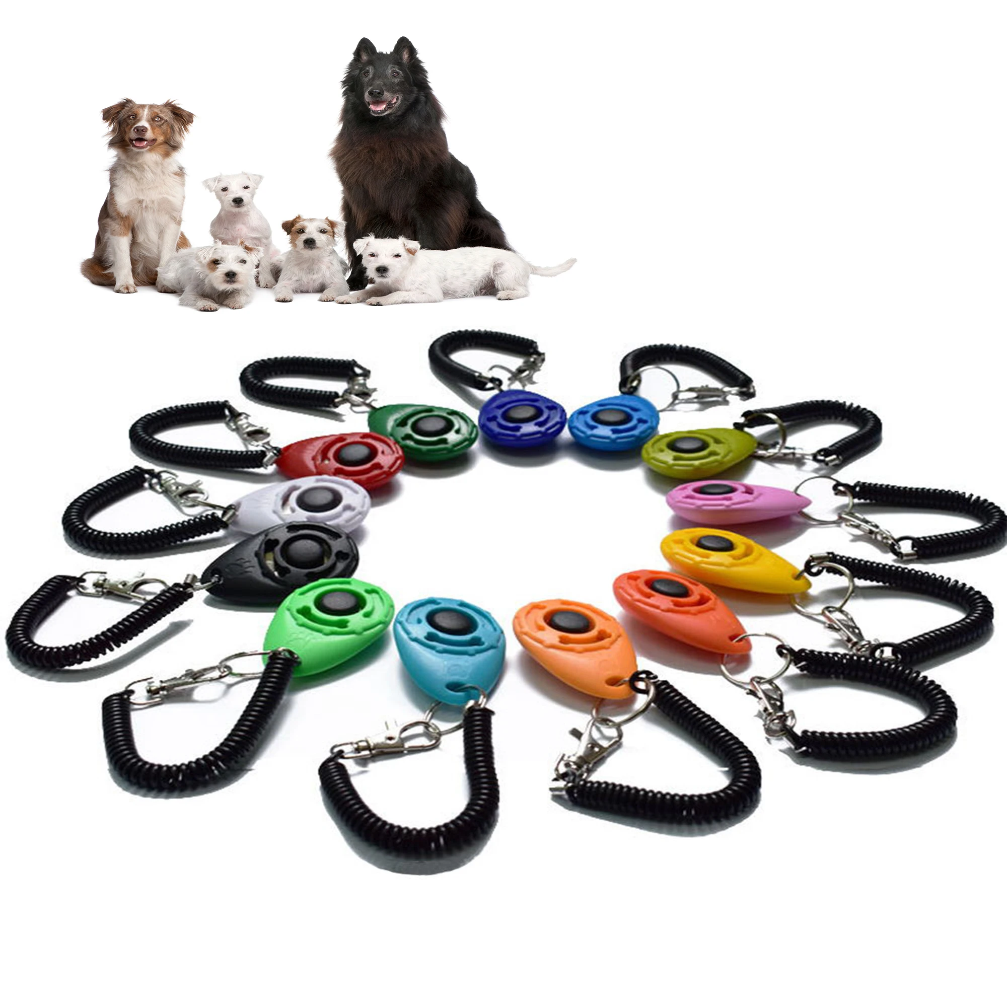犬の訓練用クリッカー ペット 猫 プラスチック製 新品 犬用 - Dog Clicker Training With Wrist Strap のレビューと価格