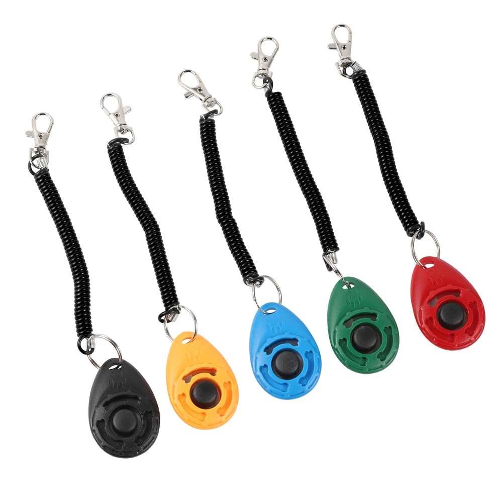 犬の訓練用クリッカー ペット 猫 プラスチック製 新品 犬用 - Dog Clicker Training With Wrist Strap のレビューと価格
