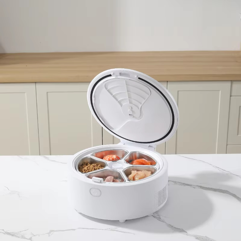 自動給餌器 ウェットフードディスペンサー コードレス タイマ - Wet Food Automatic Pet Feeder Refrigerated のレビューと価格