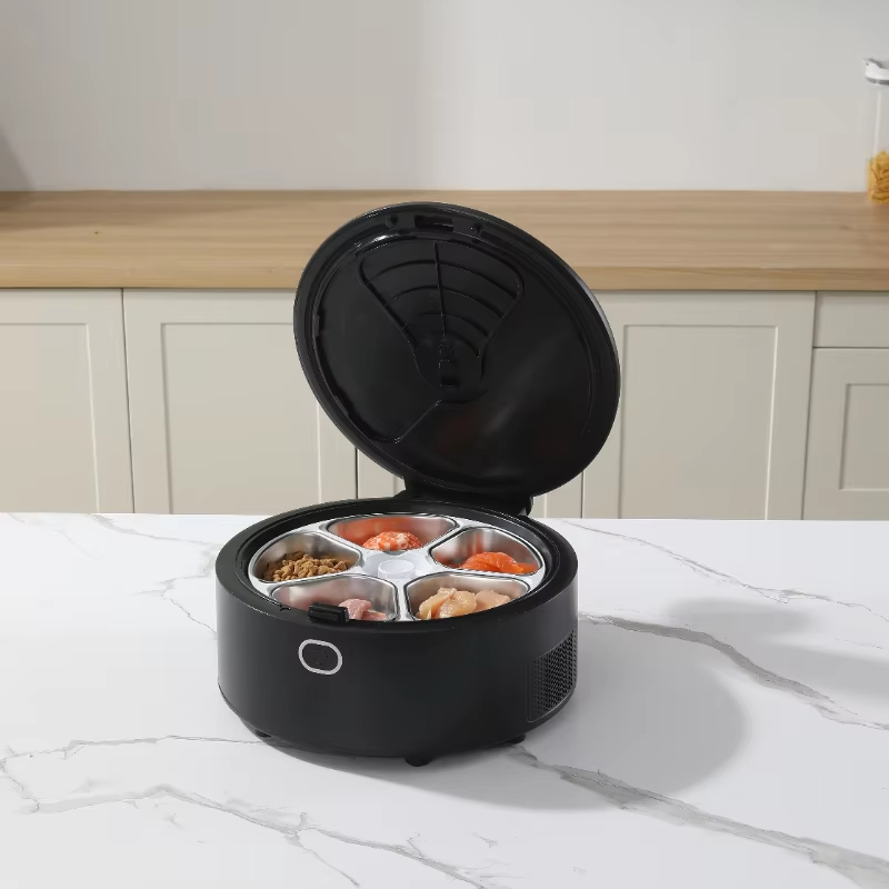 自動給餌器 ウェットフードディスペンサー コードレス タイマ - Wet Food Automatic Pet Feeder Refrigerated のレビューと価格