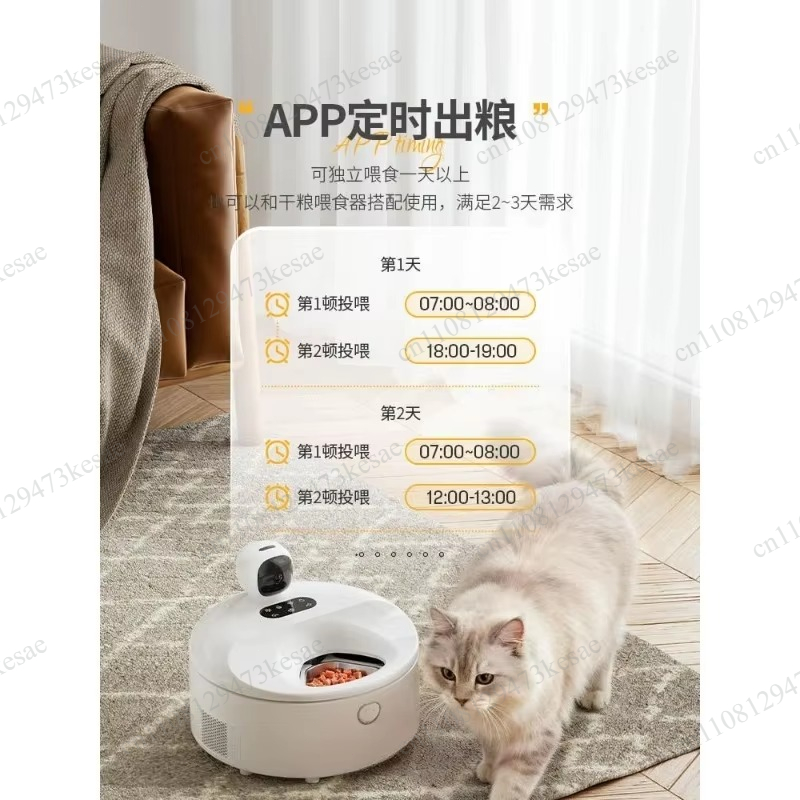 ステンレス製のボウルを備えた、冷却・加熱機能付きのスマート自 - Wet Food Automatic Pet Feeder Refrigerated のレビューと価格