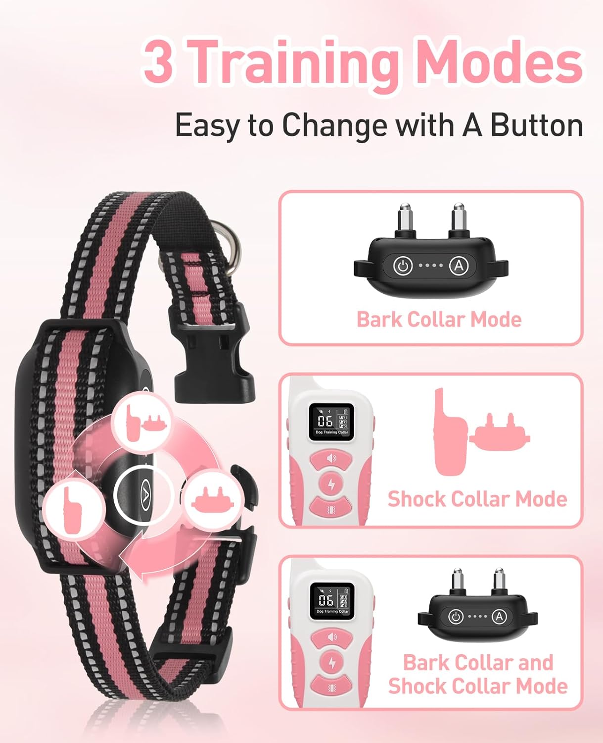 1000Mリモートドッグトレーニングカラー2in1、アンチバ - Dog Training Collar Remote 1000M Beep のレビューと価格